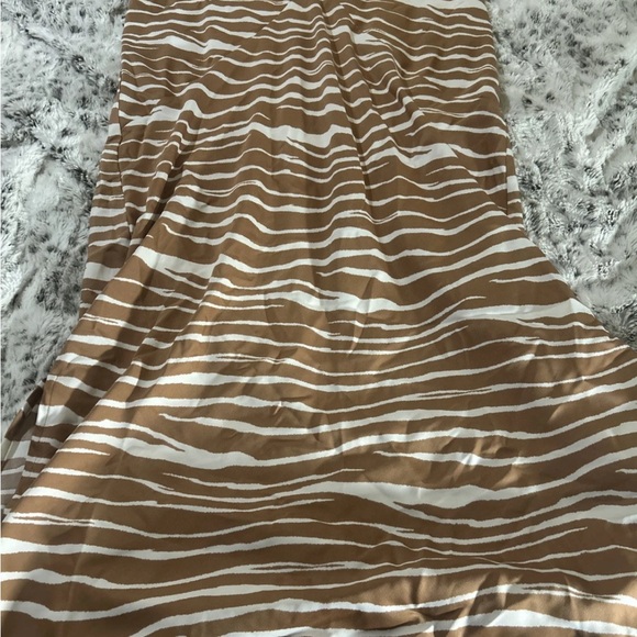 Brown and White Zebra Print Dress - Picture 1 of 5